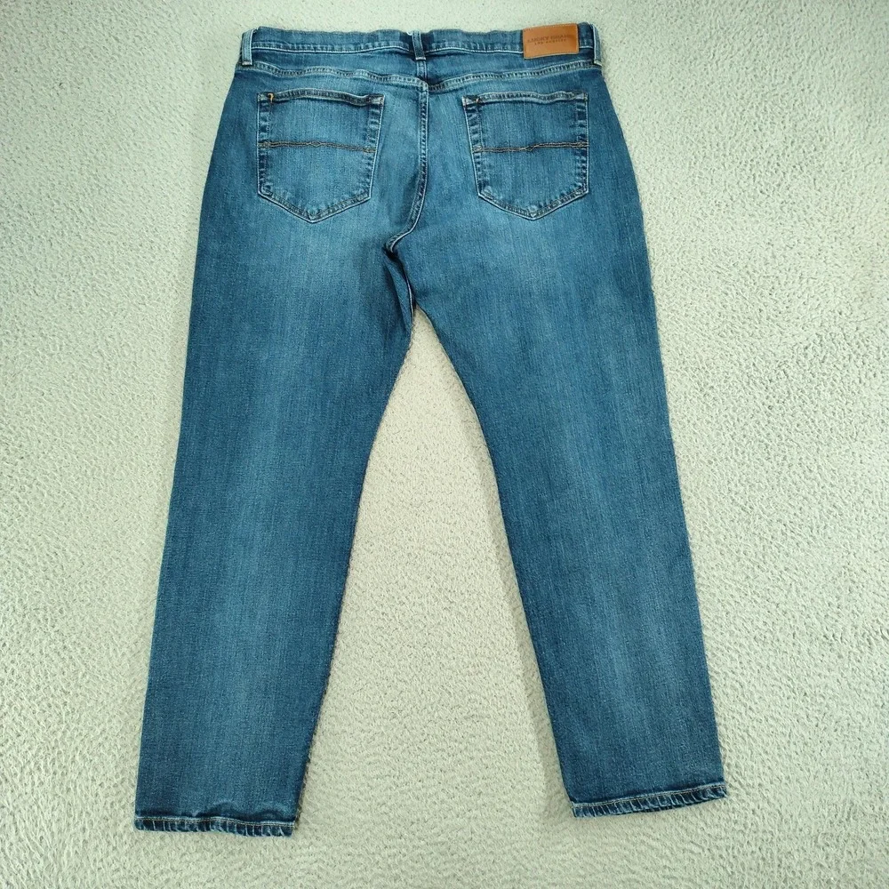 Lucky Brand 121 Heritage Slim Jeans Mens 38x30 Blue Medium Wash Stretch Denim